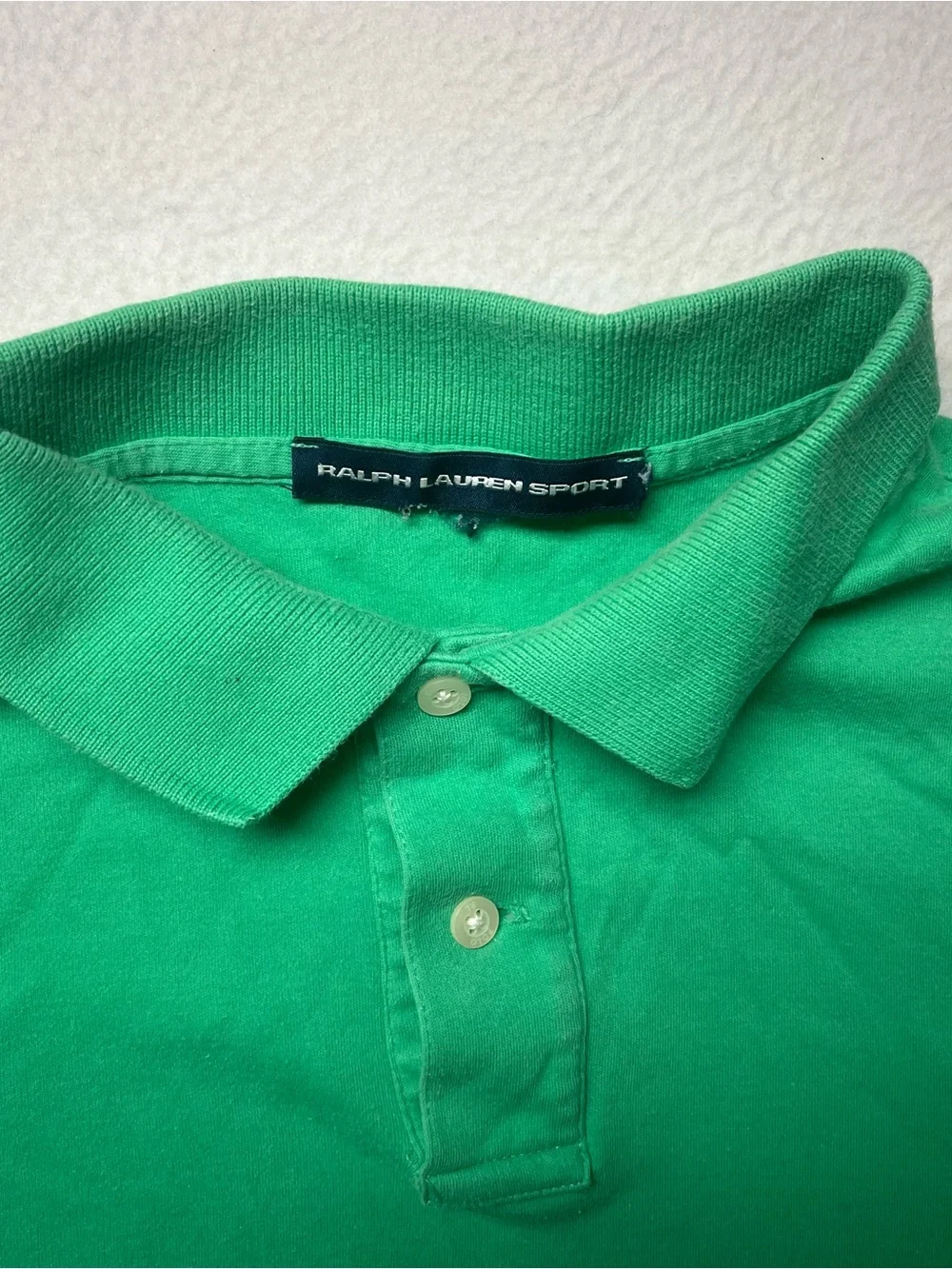 Ralph Lauren Sport Men's Green Polo Shirt Embroidered Logo Size M